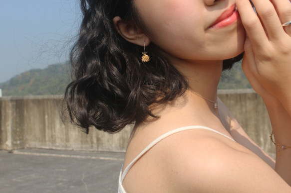 925S 旺旺來 耳環 Pineapple Earrings 第2張的照片