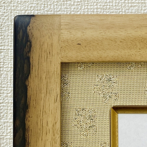 【黒柿】額縁 絵画付き 黒柿】額縁 絵画付き
