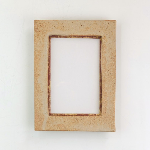 陶器の額縁「ポストカードサイズ」 一点物 オリジナルフレーム フォト