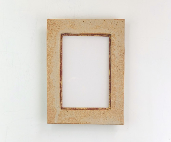 陶器の額縁「ポストカードサイズ」 一点物 オリジナルフレーム フォト