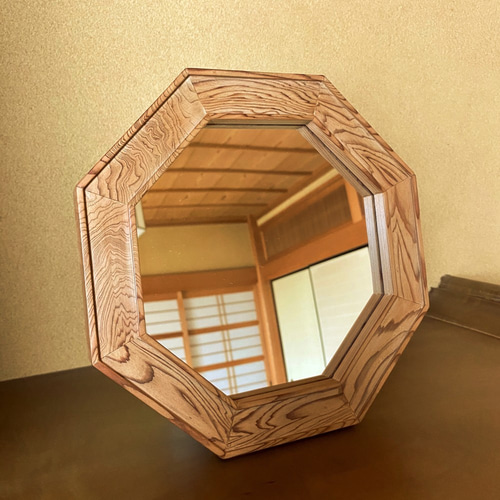 屋久杉 本屋久杉 姿見 鏡 ミラー 屋久杉認定マーク有り 中古 札幌市東
