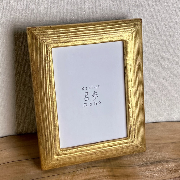 純金箔貼り額縁［ポストカードサイズ］ その他アート アトリエ呂