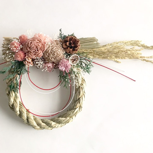 12月27日発送】お正月飾り・しめ縄飾り【ソーラーフラワー】 しめ縄