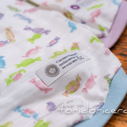 【再販】キャンディ柄　タンクトップ　犬　服　ドッグウェア　受注生産　【3S〜2L/ダックス/フレブル】 8枚目の画像