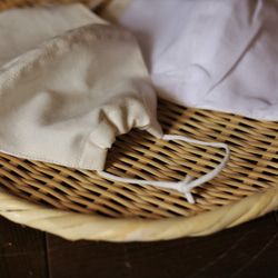 知多木綿を使用した布マスク・グレー・天然素材ならではの速乾性と通気性です 7枚目の画像