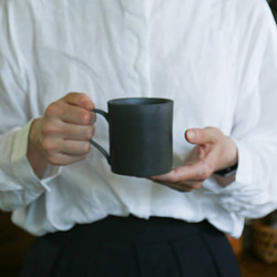 【カフェオレマグ】たっぷりのコーヒーやカフェオレに・愛知県常滑産・澤田朋大さん作・マグカップ・大・200cc 4枚目の画像