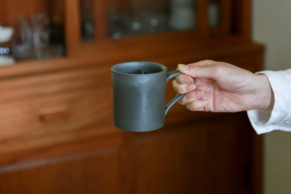 【カフェオレマグ】たっぷりのコーヒーやカフェオレに・愛知県常滑産・澤田朋大さん作・マグカップ・大・200cc 5枚目の画像