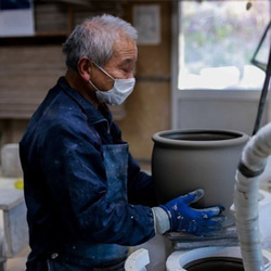 紅白　結婚お祝い、引っ越しお祝いに【creema限定】1600年創業 13代目職人 加藤さんのつくる甕（かめ）紅白セット 5枚目の画像