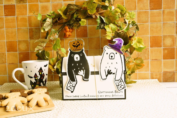 Happy Halloween♪「ハロウィン・くまさんクッキー１６枚ボックス」 4枚目の画像