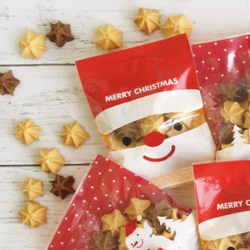 ＊１２月１５日まで＊クリスマス限定・たくさん配るお菓子に。<クリスマス　フラワーミックスクッキー５袋＞ 3枚目の画像