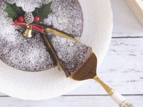 ＊１２月１７日まで＊クリスマスラッピング♪常温OK♪濃厚！焼きチョコレートケーキ「ガトーショコラクラシック」 2枚目の画像