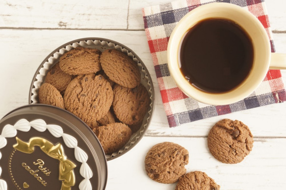 ＊１２月１５日まで＊Ｘｍａｓラッピング♪「ココアチョコチップ缶」ココアもチョコも濃い！チョコ好きさんにぜひ！ 6枚目の画像