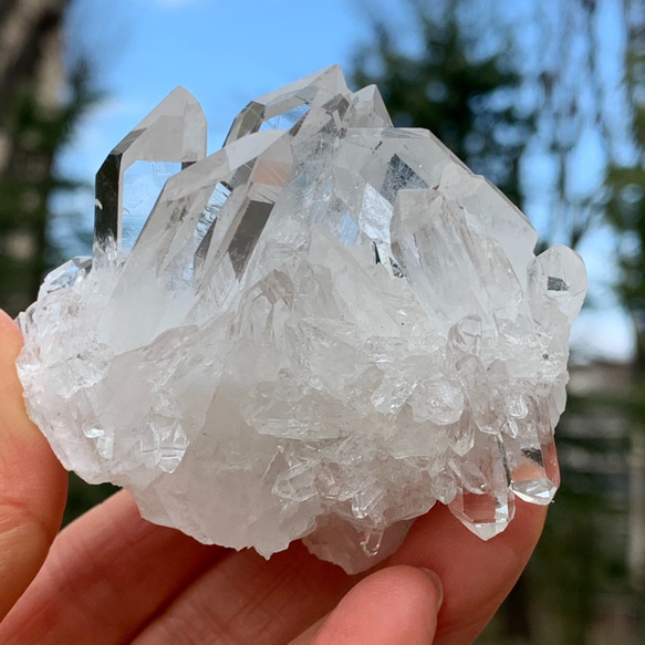 抜群の透明度！水晶クラスター ブラジル・トマスゴンサガ産 天然石・高
