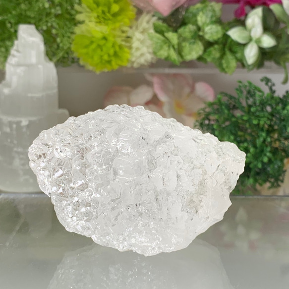ニルヴァーナクォーツ(アイスクリスタル)ー蝕像水晶　ヒマラヤ産　浄化　天然石 1枚目の画像