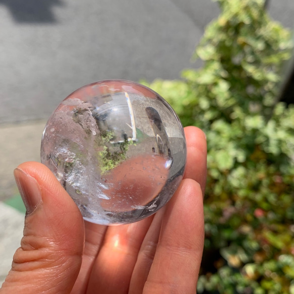 ⭐︎天然石　高品質　ヒマラヤ水晶　スフィア　63mm 1点もの】ヒマラヤ水晶スフィアC（浄化済） | 天然石HAZU