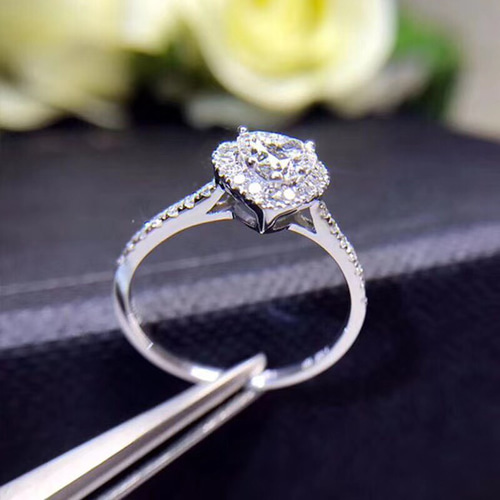 newデザイン】ハートシェイプ モアサナイト ダイヤ リング