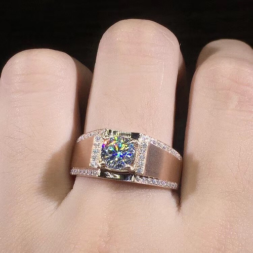 【newデザイン】黄金薔薇　モアサナイト  ダイヤ　リング　K18PG newデザイン】黄金の薔薇 モアサナイト ダイヤ リング K18PG new