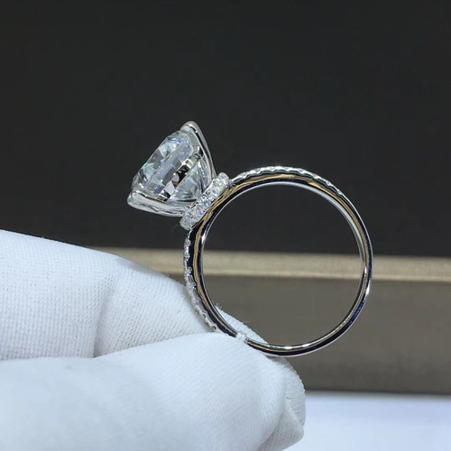 MR18／ 13号 5ct 5カラット 11㎜ モアサナイト リング 925 imgrc0113789704.jpg