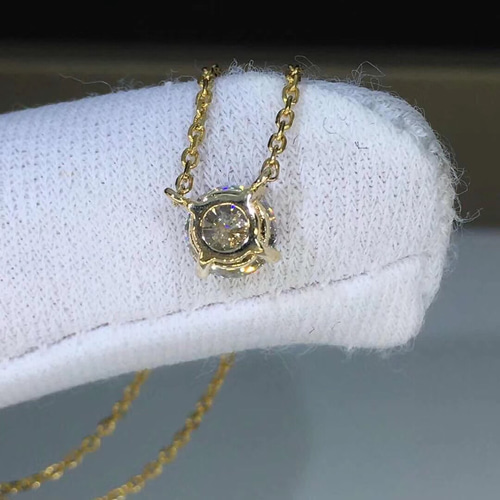 0.5カラット】輝くモアサナイト ダイヤモンド ネックレス ネックレス  