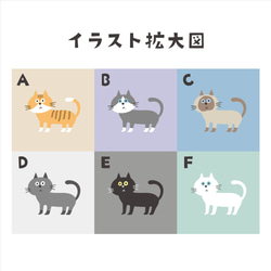 ねこのワンポイント柄マスク その1【受注制作】 8枚目の画像