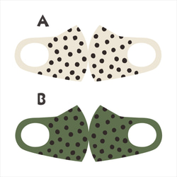 大きなドット柄マスク【受注制作】 2枚目の画像