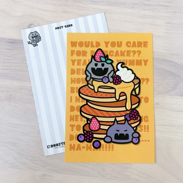 パンケーキとばいきんのポストカード(3枚セット) 1枚目の画像