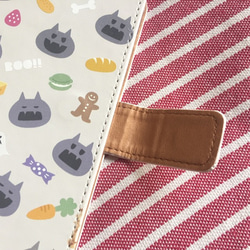 【手帳型iPhone6/iPhone6sケース】お菓子とバイキン 3枚目の画像