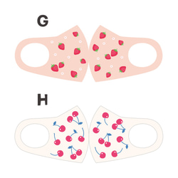 フルーツ柄のマスク その1【受注制作】 5枚目の画像