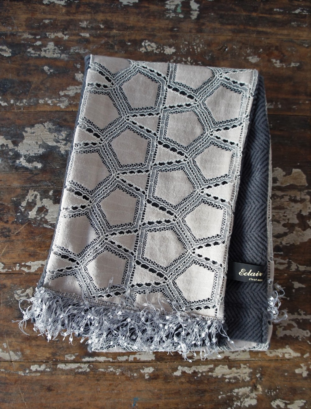 ***SALE*** グラシエレース・ストール[グレージュ]M541437grey