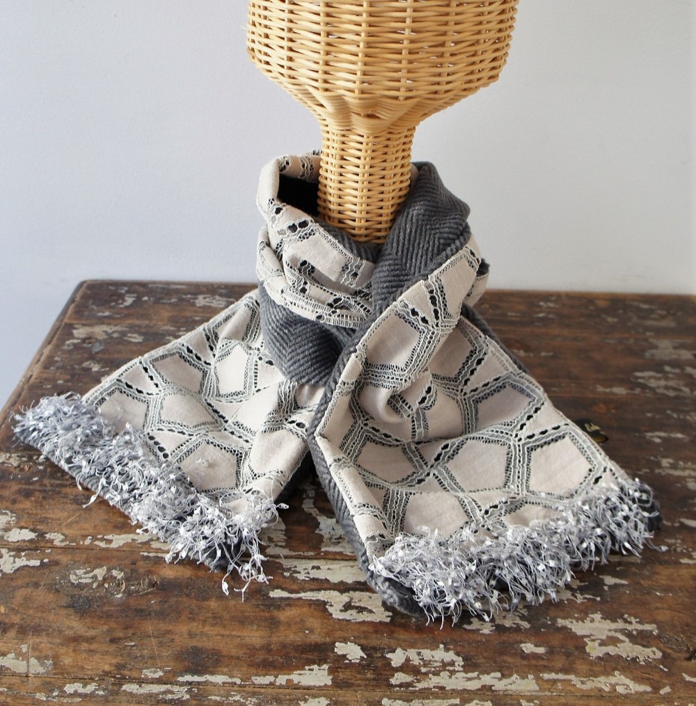 ***SALE*** グラシエレース・ストール[グレージュ]M541437grey