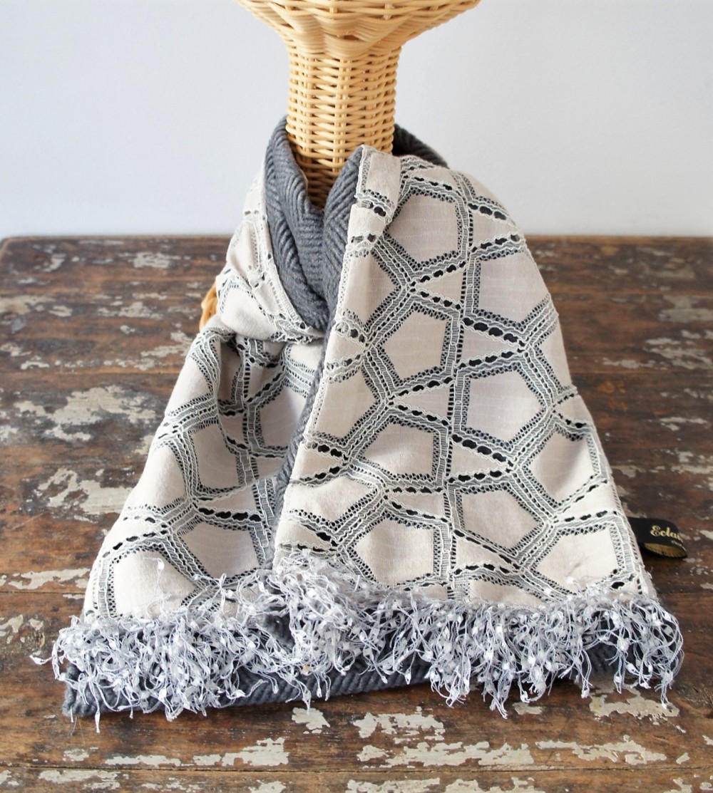 ***SALE*** グラシエレース・ストール[グレージュ]M541437grey