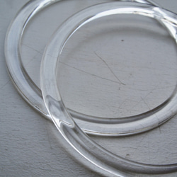 アクリルハンドル [丸型　クリア]Bag clear handlecircle　取っ手 2枚目の画像