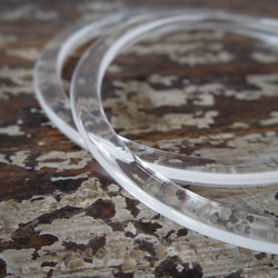 アクリルハンドル [丸型　クリア]Bag clear handlecircle　取っ手 4枚目の画像