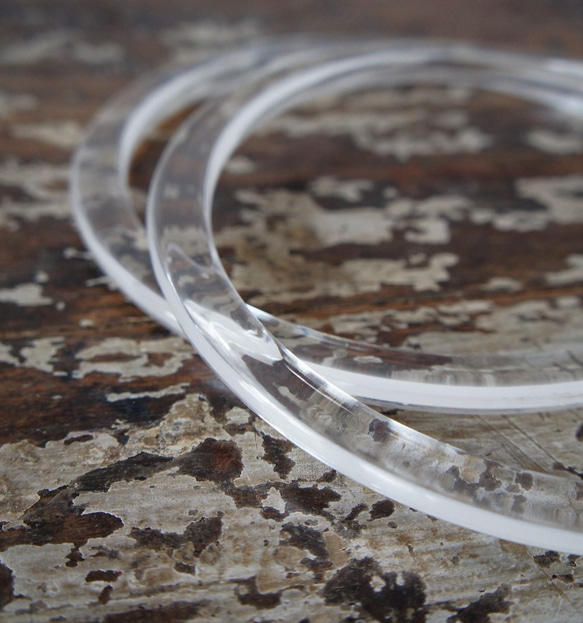 アクリルハンドル [丸型　クリア]Bag clear handlecircle　取っ手 4枚目の画像