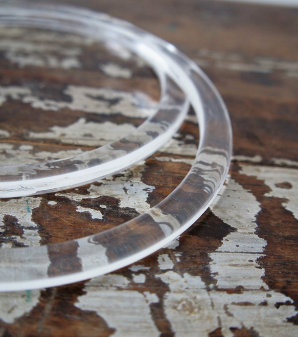 アクリルハンドル [丸型　クリア]Bag clear handlecircle　取っ手 5枚目の画像