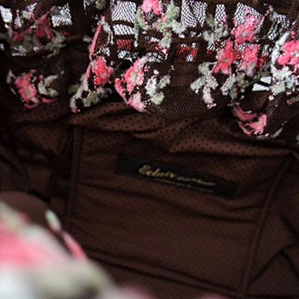 銷售***莉莉亞·袋包[粉紅色的花·籃子] S1461148brown 第4張的照片