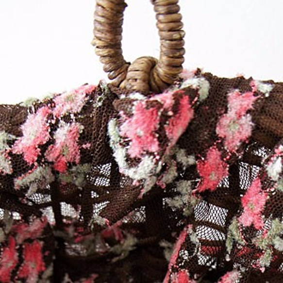 銷售***莉莉亞·袋包[粉紅色的花·籃子] S1461148brown 第5張的照片