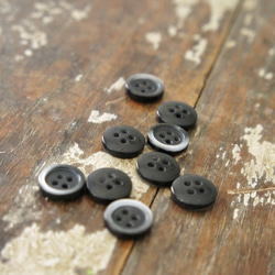 ボタン9個セット[スモールブラック]buttonblack 2枚目の画像