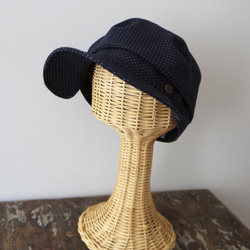 大碼 Rene Casquette [Malme dot navy] C1860968Navy 第3張的照片