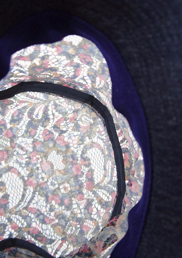 Lace Cloche [Print Lace Navy] C2791261Navy mix 第5張的照片