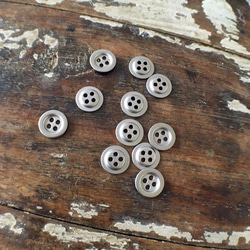 馬特銀按鈕11片[金屬12毫米] buttonmatsilver 第2張的照片