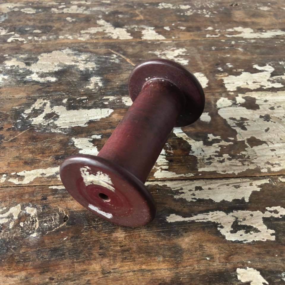 アンティーク・ボビン[糸巻・木製]WoodbigBobbinA その他素材