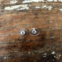 猫ピアス5[三毛猫・ガラス] Mike-neko cat Stud Earring 3枚目の画像