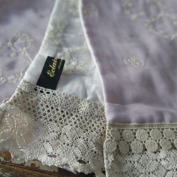 巴比龍圍巾[刺繡/紫色] M511423紫色 第2張的照片