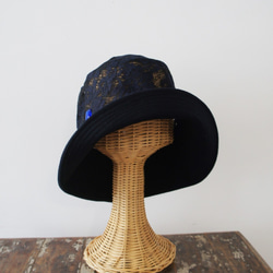 超大號 Treasure Cloche [Mauve Lace Navy] C3021418big 第4張的照片