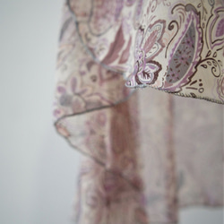 バレエ　ラップスカート[ペイズリー・パープル] W021Paisleypurple 4枚目の画像