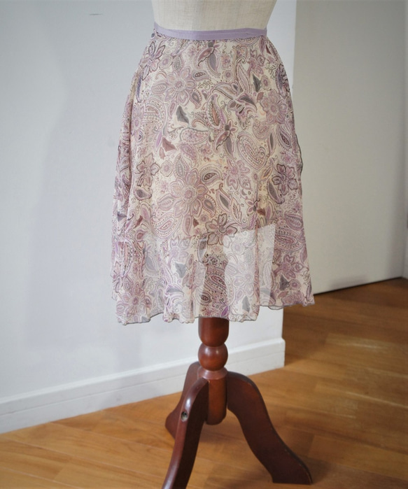 芭蕾舞裹裙[佩斯利紫色] W021佩斯利紫色 第5張的照片