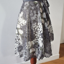 バレエ　ラップスカート[オフィーリア・グレーB] W022Bopheliagrey 5枚目の画像