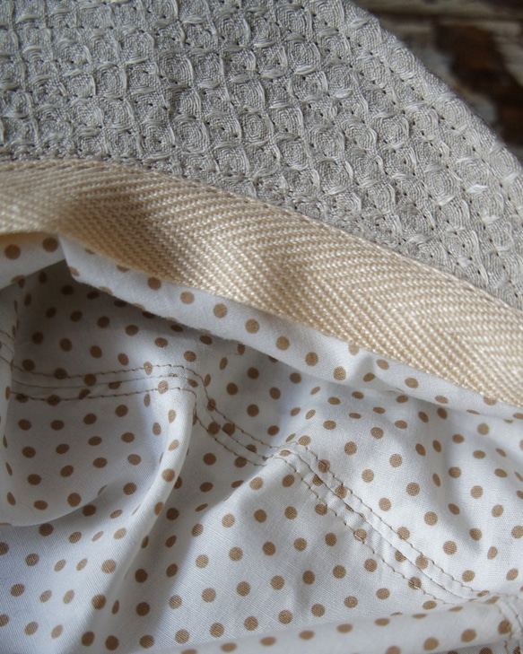 奶油報童【Waffle Cotton Beige】C3031422beige 第6張的照片