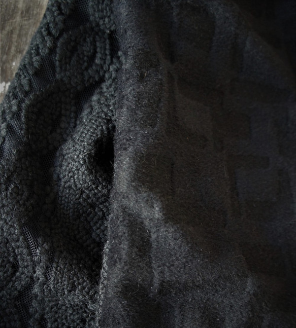モールレース・ストール[エンブロイダリー・ブラック]M521426embroideryBlack 8枚目の画像